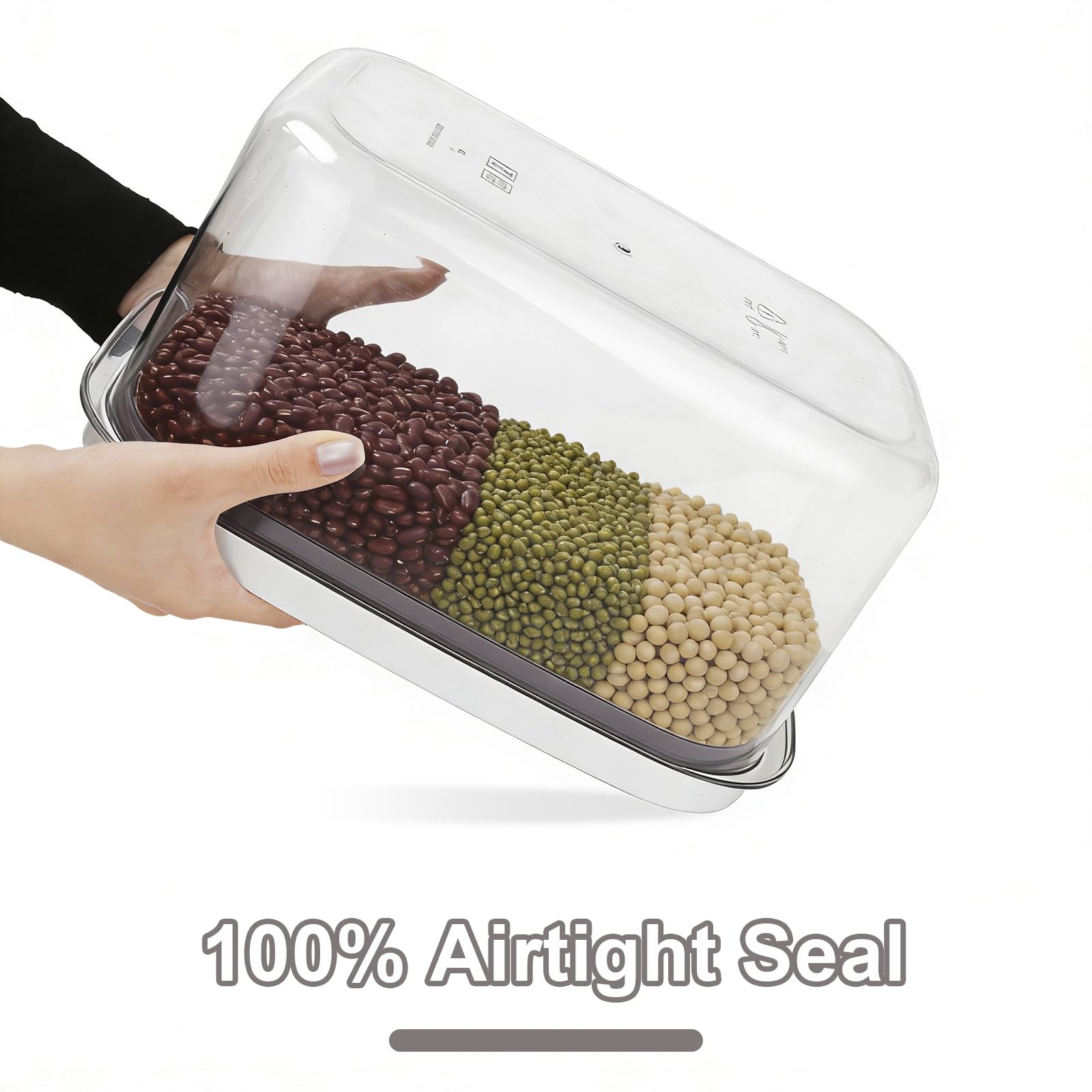 Airtight Rice Container with Measuring Cup