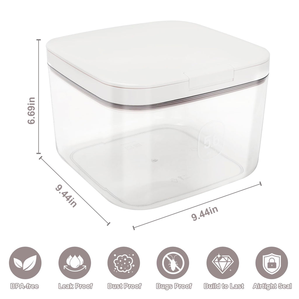 Airtight Rice Container with Measuring Cup