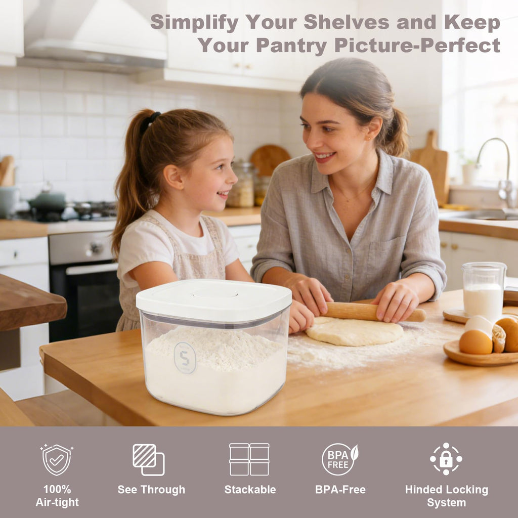 Airtight Rice Container with Measuring Cup