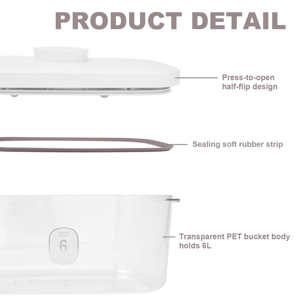 Airtight Rice Container with Measuring Cup