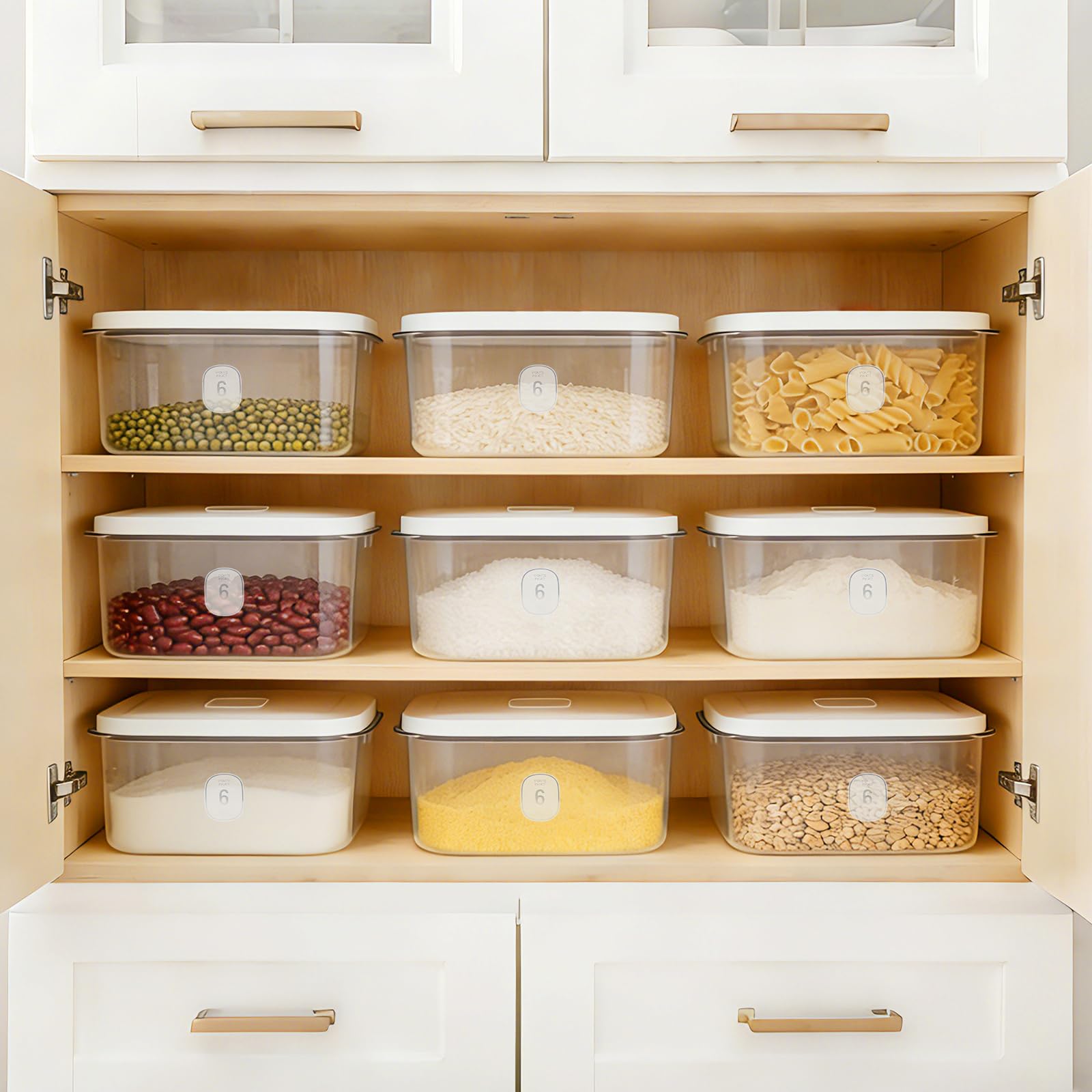 Airtight Rice Container with Measuring Cup